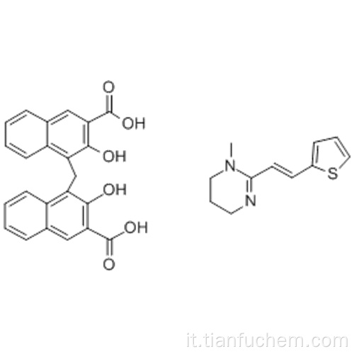 Pirimidina, 1,4,5,6-tetraidro-1-metil-2 - [(1E) -2- (2-tienile) etenile] - CAS 15686-83-6